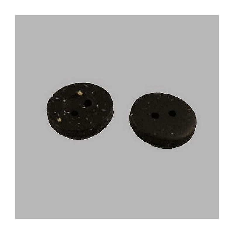 Button black-mottled 15 mm