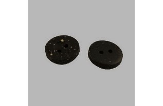 Button black-mottled 15 mm