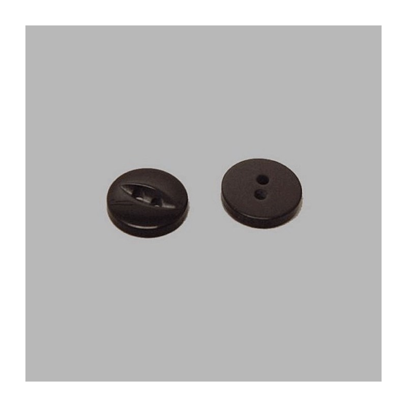 Button black 10 mm