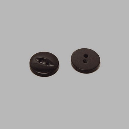 Button black 10 mm