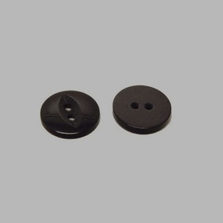 Button black 12 mm