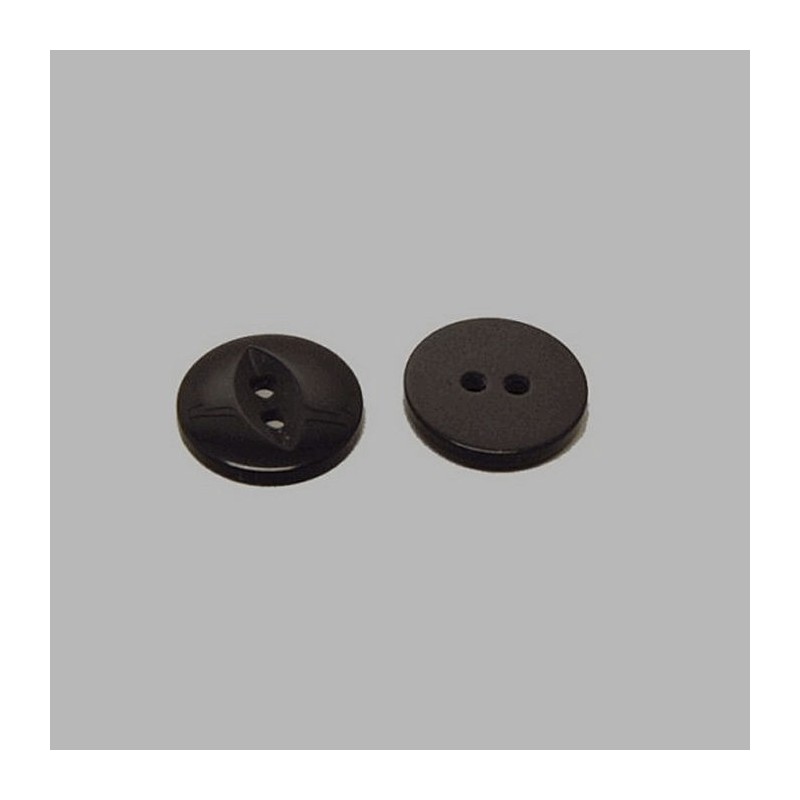 Bouton noir 12 mm