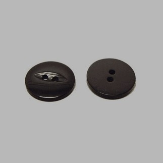 Button black 15 mm