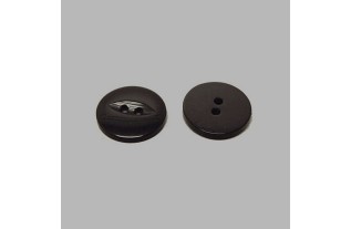 Button black 15 mm
