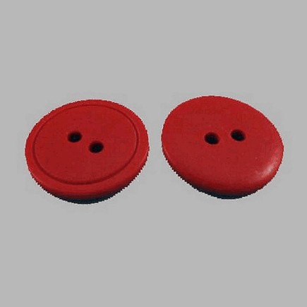 Knoop bruin rood 20 mm