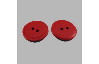 Bouton brun rouge 20 mm