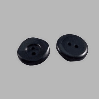 Knoop donker blauw vierkant 15 mm