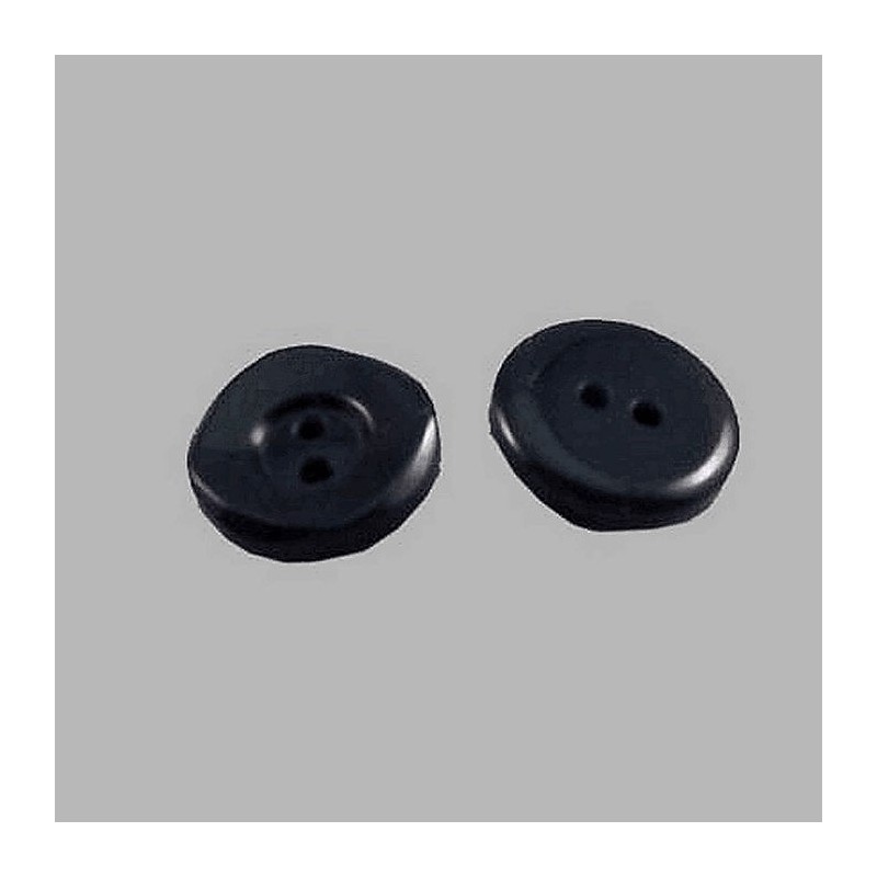 Button dark blue square 12 mm