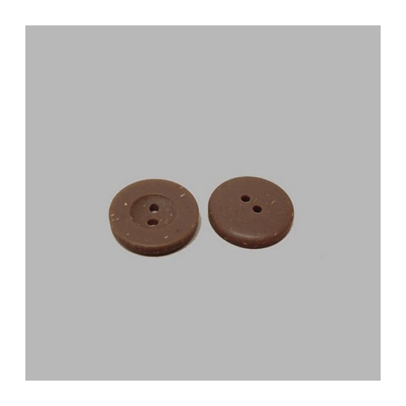Button brown-mottled 20 mm