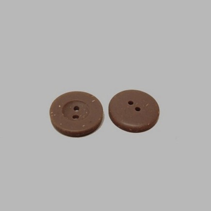 Bouton brun-tacheté 20 mm
