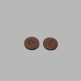 Button brown-mottled 15 mm