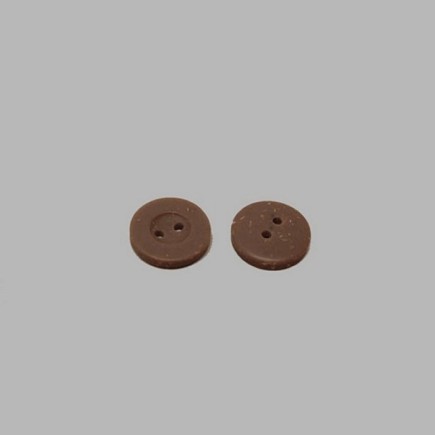 Bouton brun-tacheté 15 mm
