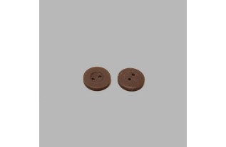 Bouton brun-tacheté 15 mm