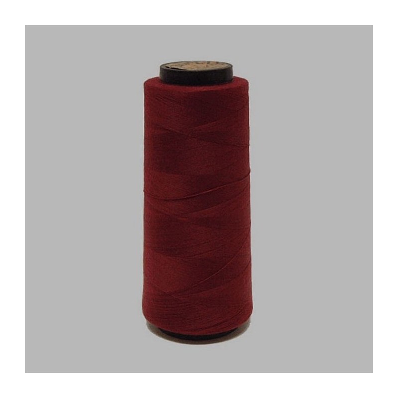 synthetic sewing thread on a bobbin bordeaux red 1800 meter
