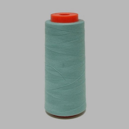 fil à coudre synthétiques sur bobine turquoise 1800 m