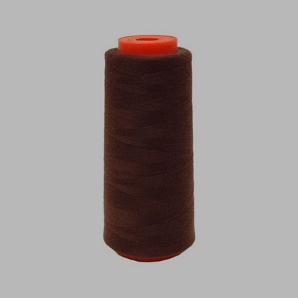 synthetic sewing thread on a bobbin brown 1800 meters