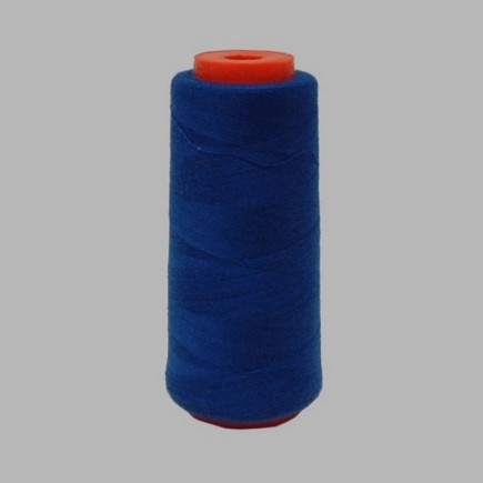 synthetic sewing thread on a bobbin blue 1800 meters