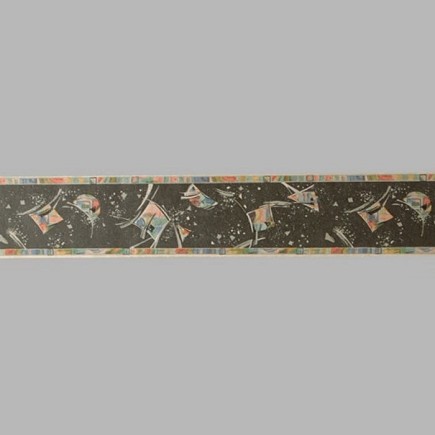 Bordure de papier peint gamme de couleurs dans l'espace 13 cm x 5 mètre