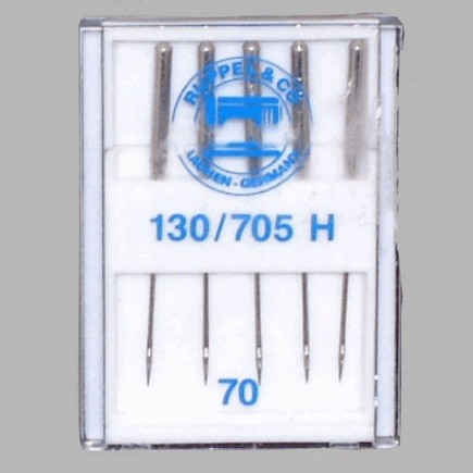 5 Sewing machine needles 70 flat side