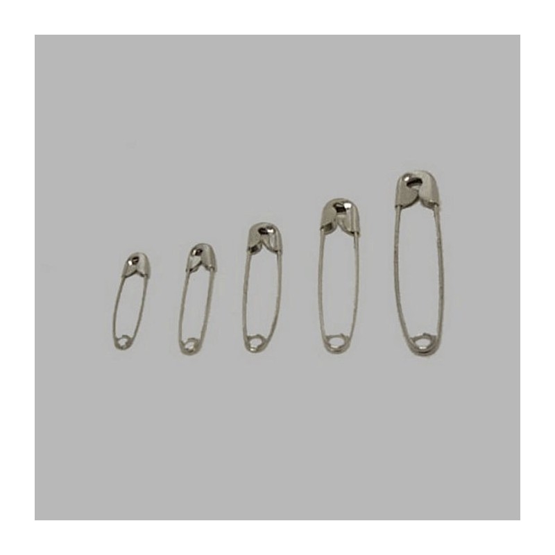 veiligheidsspeld assortiment aluminium kleur