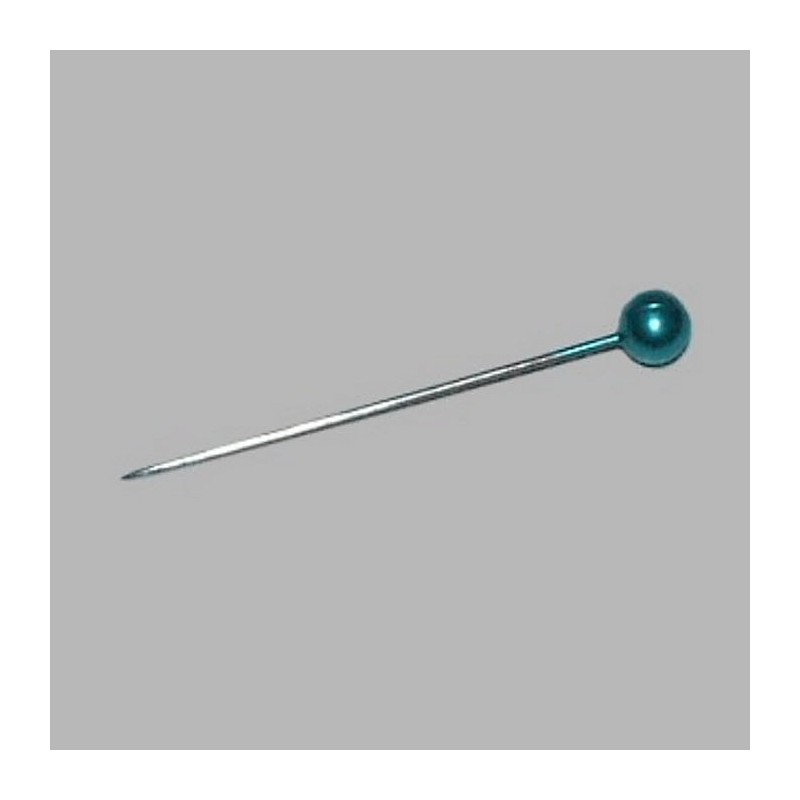 Kopspelden turquoise L 31 mm 70 stuks