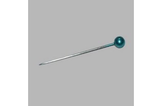 Kopspelden turquoise L 31 mm 70 stuks