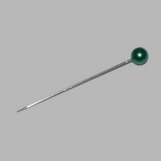 épingles à tête vert foncé 70 pcs