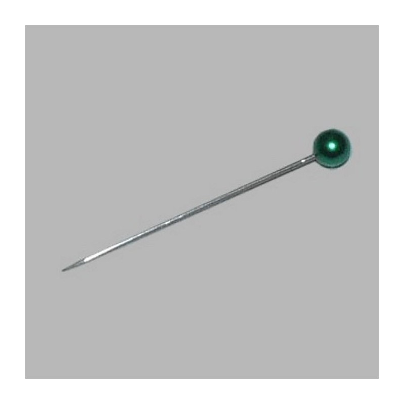 pearl head pins dark green L 31 mm 70 pieces