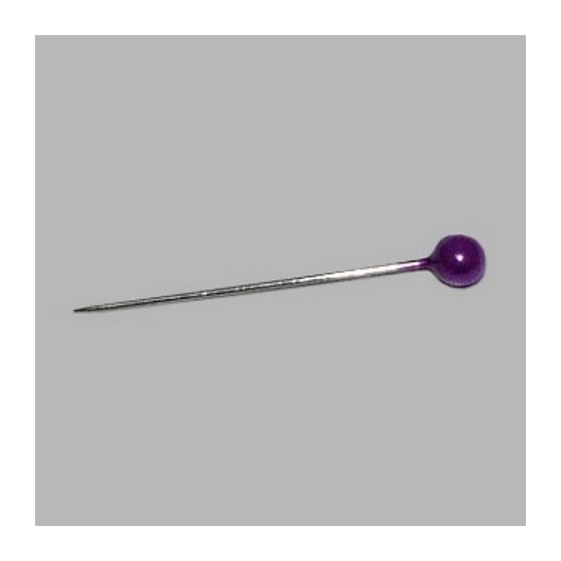 pearl head pins bright purple L 31 mm 70 pieces