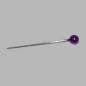 pearl head pins bright purple L 31 mm 70 pieces