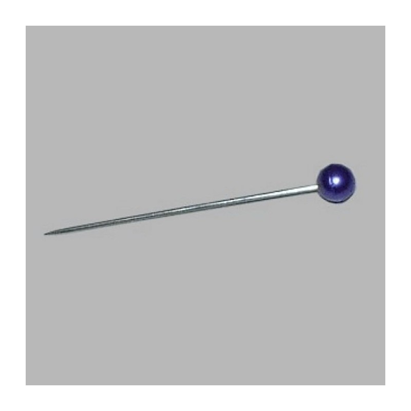 Pearl head pins purple light L 31 mm 70 pieces