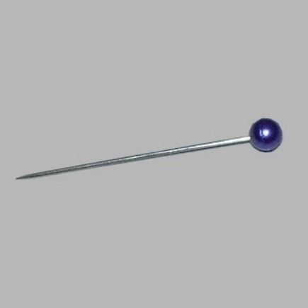 Pearl head pins purple light L 31 mm 70 pieces