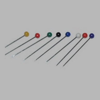 Epingles à tête couleurs mat mélangées