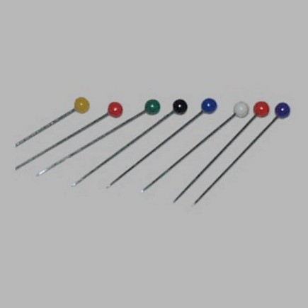 Epingles à tête couleurs mat mélangées