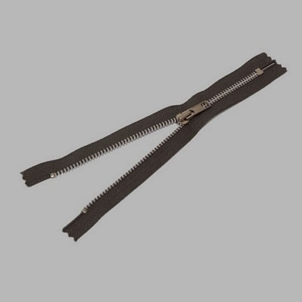 zipper color green length 20 cm metal