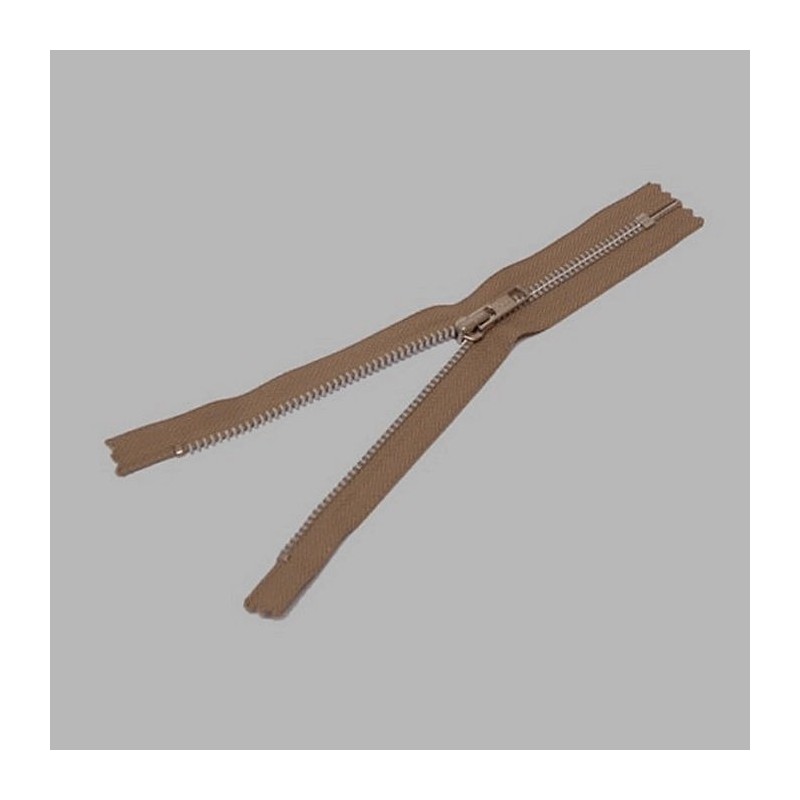 zipper color ecru length 20 cm metal