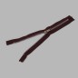 fermeture à glissière couleur brune longueur 20 cm métal