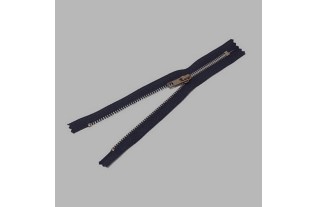 fermeture à glissière gris foncé longueur 20 cm métal