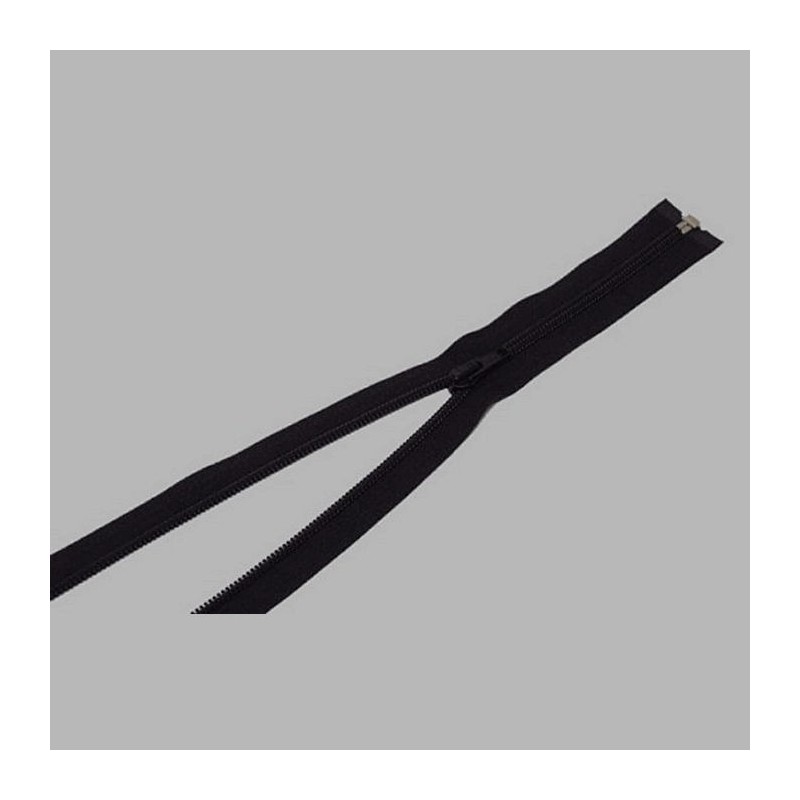 fermeture à glissière couleur noire longueur 65 cm métal