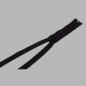 fermeture à glissière couleur noire longueur 65 cm métal