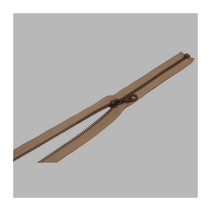 zipper color ecru length 60 cm metal