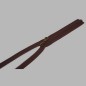 zipper color brown length 80 cm metal
