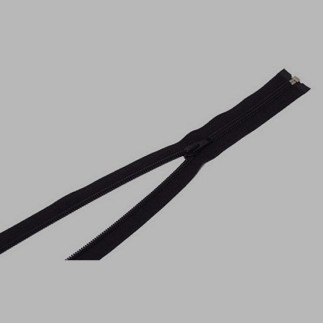 zipper color black length 40 cm metal