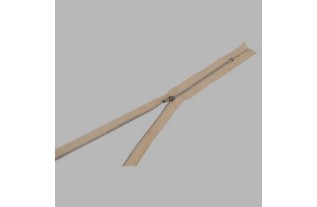 fermeture à glissière couleur ecru longueur 29 cm métal