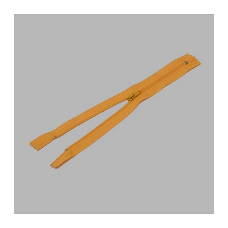 zipper color yellow length 20 cm nylon