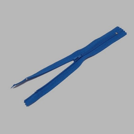 zipper color blue length 20 cm nylon