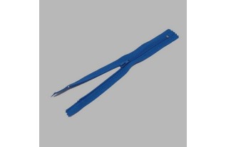 fermeture à glissière couleur bleue longueur 20 cm en nylon