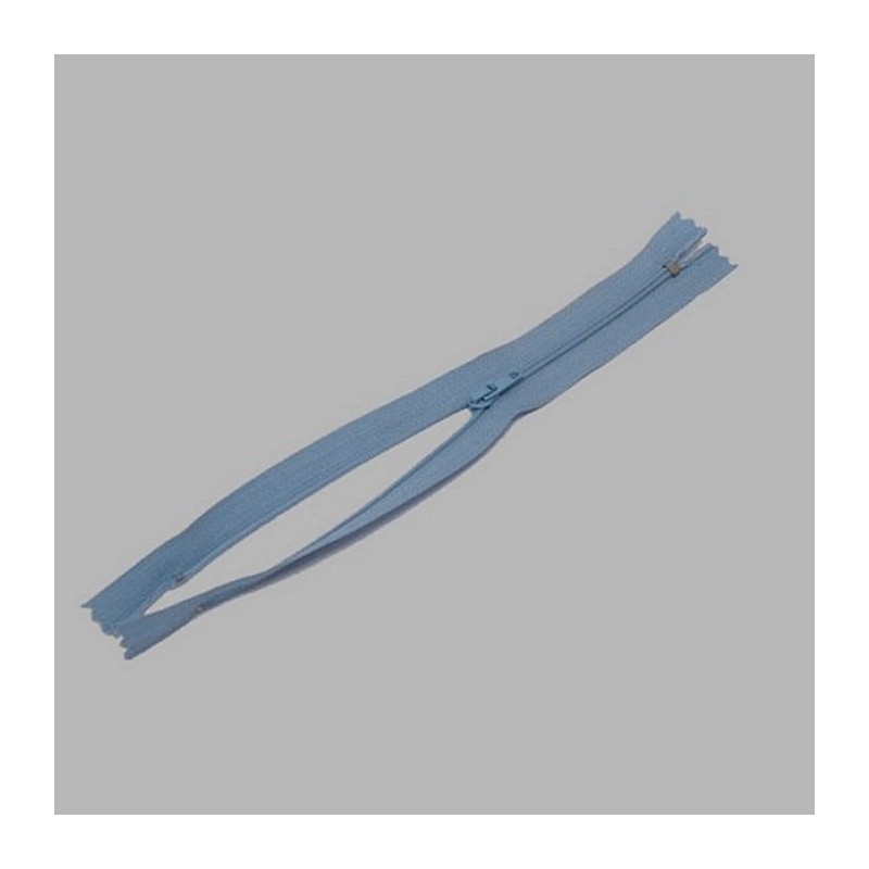 fermeture à glissière bleu clair longueur 20 cm en nylon