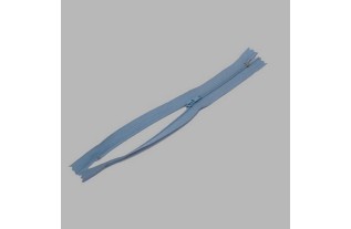 zipper color light blue length 20 cm nylon