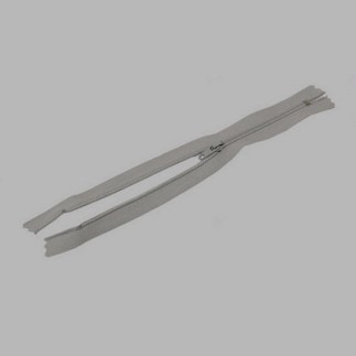 fermeture à glissière couleur gris longueur 20 cm en nylon